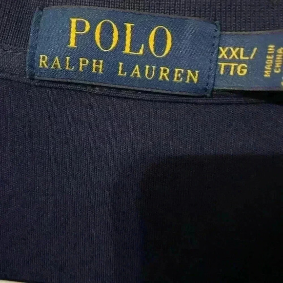 Ralph Lauren Polo Dark Blue Shirt Like New Size XXL TTG - Picture 3 of 3
